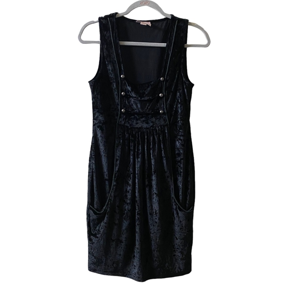 Romeo and Juliet Black Plush Dress Size Medium Trendy